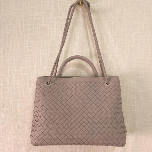 Quince Handbags - Quince Italian Leather Handwoven Satchel